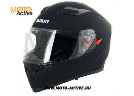 Шлем (модуляр) Ataki JK902 Solid, черный матовый